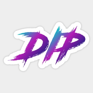 Dip 90s Slang With 90s Colors Sticker